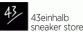 43einhalb sneaker store