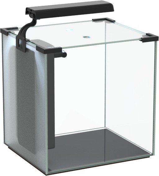 Aquatlantis Nano Cubic 30 Aquarium-Set ohne Unterschrank, White High Gloss, 26l