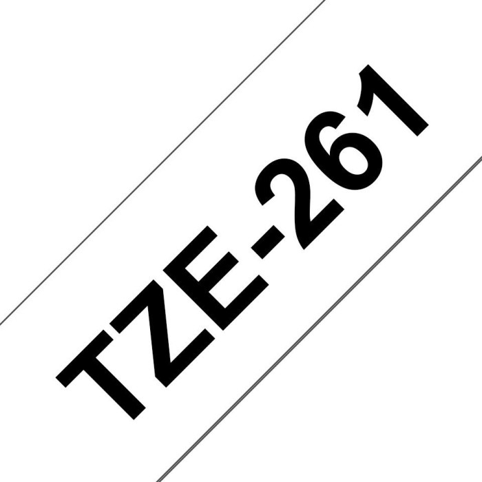Brother TZe-261 taśma do drukarek 36mm, biały/czarny