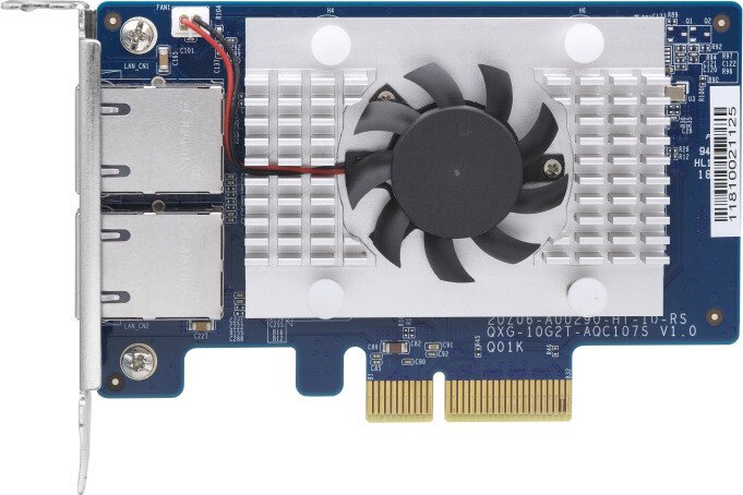 QNAP adapter LAN, 2x RJ-45, PCIe 2.0 x4