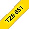 Brother TZe-651 Beschriftungsband 24mm, schwarz/gelb Vorschaubild