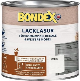 Bondex Lacklasur 2in1 innen Holzschutzmittel weiß, 375ml
