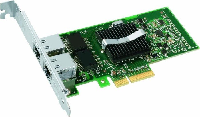 Intel PRO/1000 PT Server LAN-Adapter, 2x RJ-45, PCIe 1.0 x4