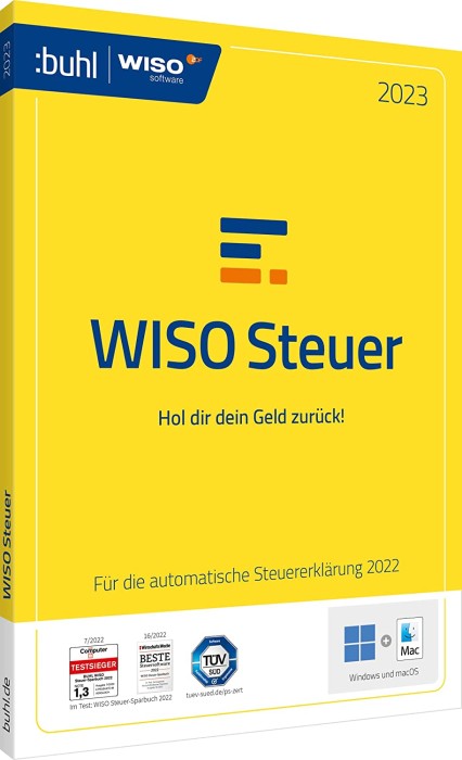 Buhl Data WISO Steuer 2023, ESD (deutsch) (PC/MAC/Android/iOS)