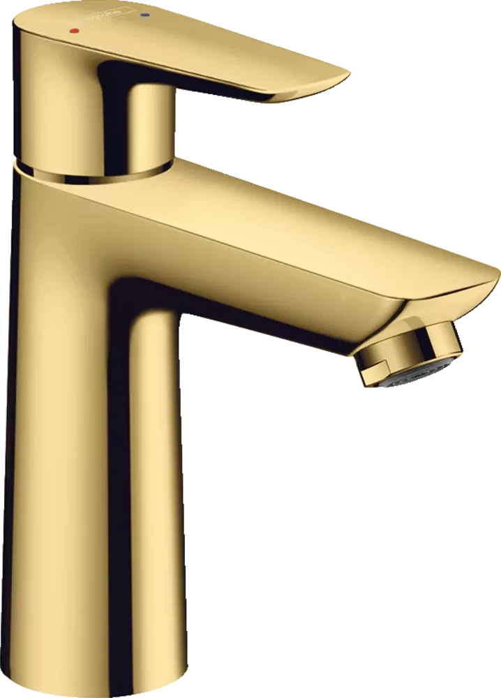 Hansgrohe Talis E 110 mit Zugstangen-Ablaufgarnitur polished gold 