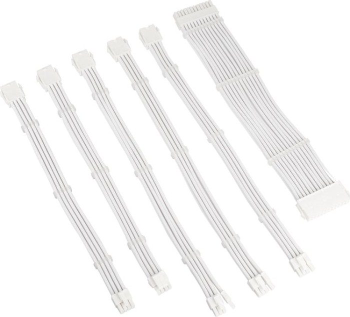 Kolink Core Adept Braided Cable Extension Kit, White