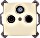 Kopp RIVO gniazdko antenowe 3-krotny biały kremowy (923001081)