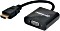 Manhattan HDMI/VGA Adapter schwarz (151467)
