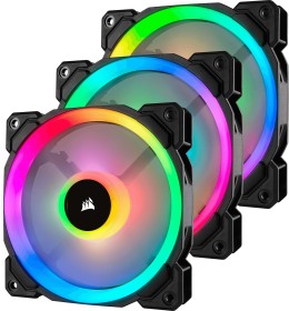 Corsair LL Series LL120 RGB, LED-Steuerung, 120mm, 3er-Pack