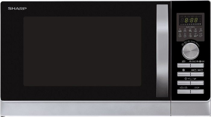 Sharp R843INW kuchenka mikrofalowa z grillem i termoobiegiem