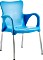 Best Freizeitmöbel Maui krzesło do sztaplowania zestaw niebieski, 4-częściowy (94140226)