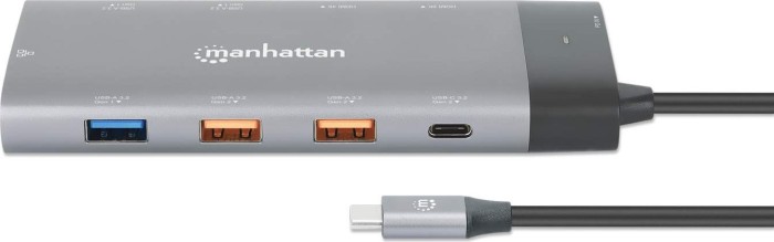 Manhattan 10-in-1 Docking Station, USB-C 3.1 [Stecker]
