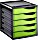 Rotho Timeless Schubladenbox, 5 Schubladen, grün/transparent (1106505519WS)