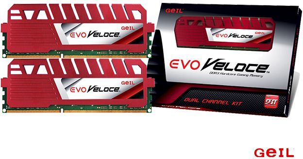 GeIL EVO Veloce DIMM Kit 8GB, DDR3-1600, CL9-9-9-28