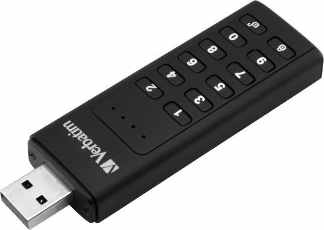 VERBATIM USB Stick, Keypad Secure 3.0, 32GB, USB A,