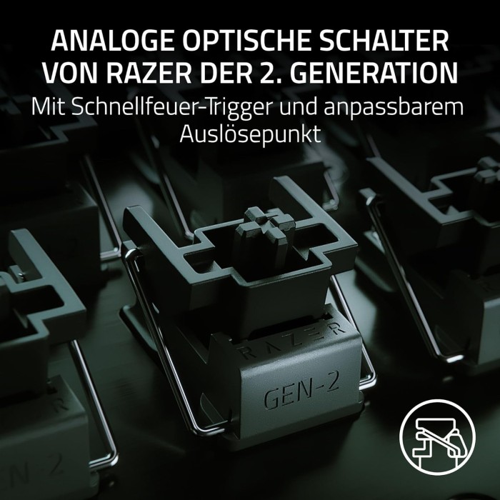 Razer Huntsman V3 Pro Mini, schwarz, LEDs RGB, Razer Analog Optical Switch Gen-2, USB, US