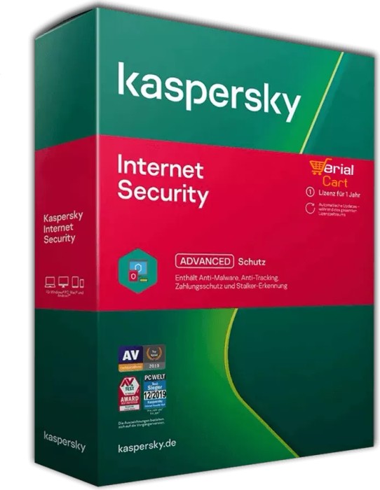 Kaspersky Lab Internet Security 2021, 10 użytkowników, 1 rok, ESD (niemiecki) (Multi-Device)