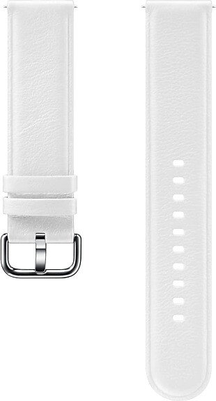 Samsung Leather Band 20mm für die Galaxy Watch Active 2 weiß