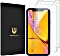 UNBREAKcable Double Defence Tempered Glass Screen Protector für Apple iPhone XR, 3er-Pack