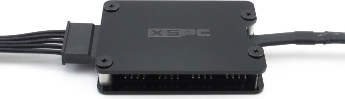 XSPC RGB splitter hub czarny, 12V, 4-Pin, 8-krotny