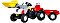 rolly toys rollyKid Steyr CVT 6190 pedał-Tractor with przód Loader and Trailer czerwony (023936)
