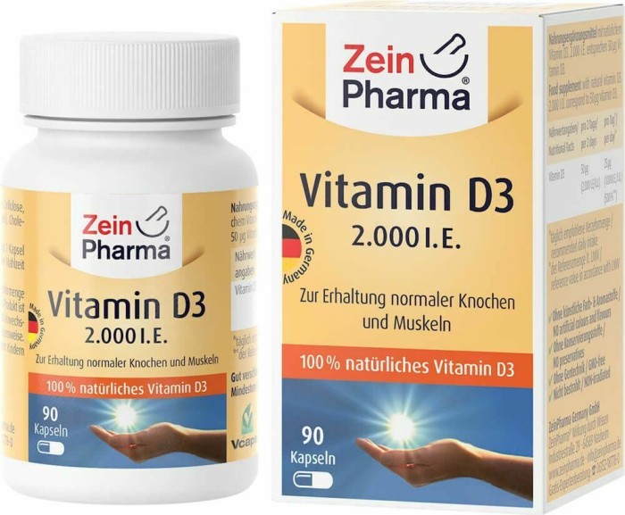 Vitamin D3 2000 I.E. kapsułki, 90 sztuk