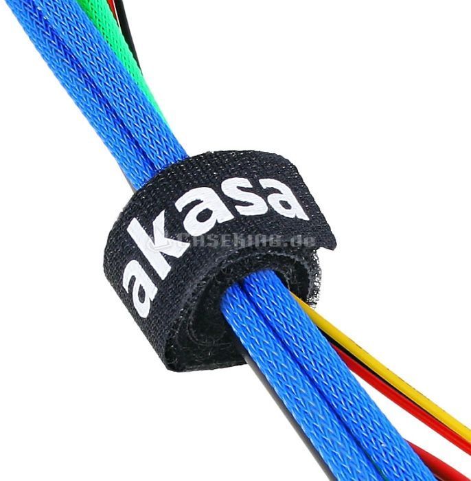 Akasa Cable Tidy Kit 2 Klettuchwyt na przewód zestaw 10 sztuk
