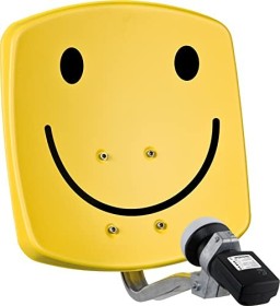 DigiDish 33 gelb mit Smiley Satfinder V/H LNB