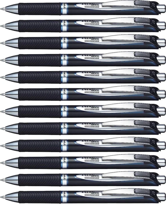 Pentel EnerGel Document Gel-Tintenroller – 2 Stück, Schwarz, Dokumentenecht, Wasserfest, ISO-zertifiziert