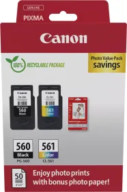 Canon Tinte PG-560/CL-561 schwarz/dreifarbig Foto-Valuepack