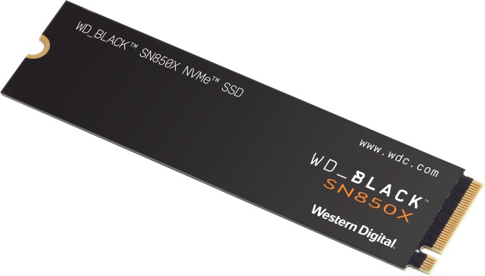 Western Digital WD_BLACK SN850X NVMe SSD 1TB, M.2 2280/M-Key/PCIe 4.0 x4