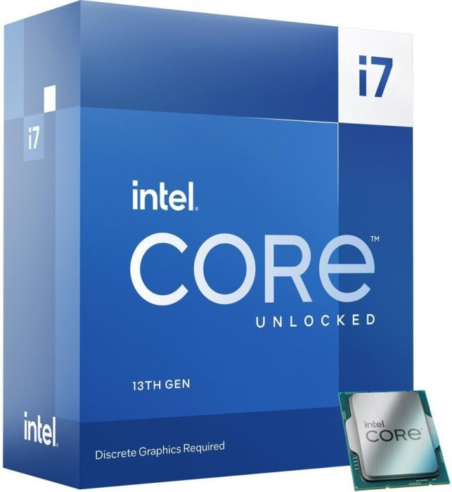 Intel Core i7-13700KF, 8C+8c/24T, 3.40-5.40GHz, boxed without cooler