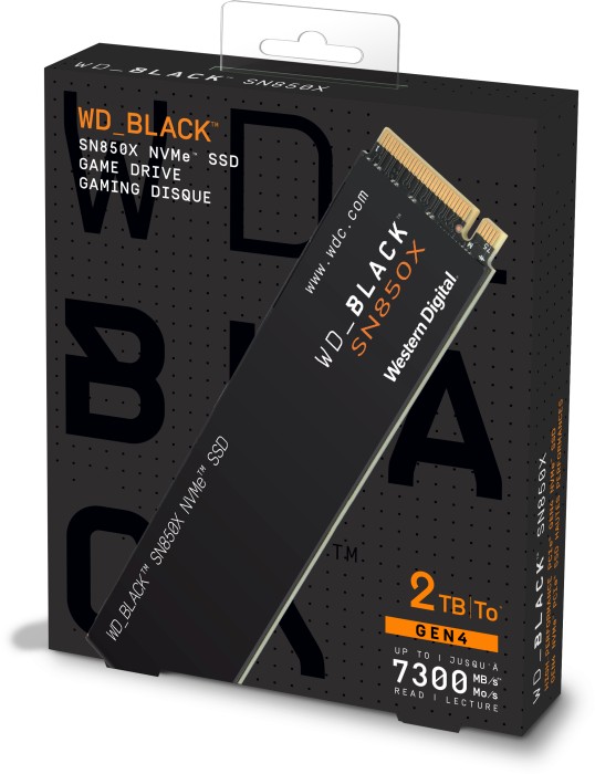 Western Digital WD_BLACK SN850X NVMe SSD 2TB, M.2 2280/M-Key/PCIe 4.0 x4