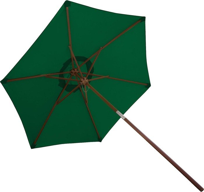 anndora parasol z masztem środkowym okrągły 210cm ciemnozielony