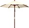 anndora parasol z masztem środkowym okrągły 250cm natural Vorschaubild