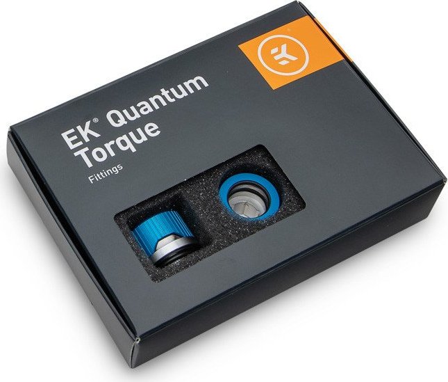 EK Water Blocks Quantum Line EK-Quantum Torque HDC 14 Fitting G1/4" auf 14mm, Blue Special Edition, 6er-Pack