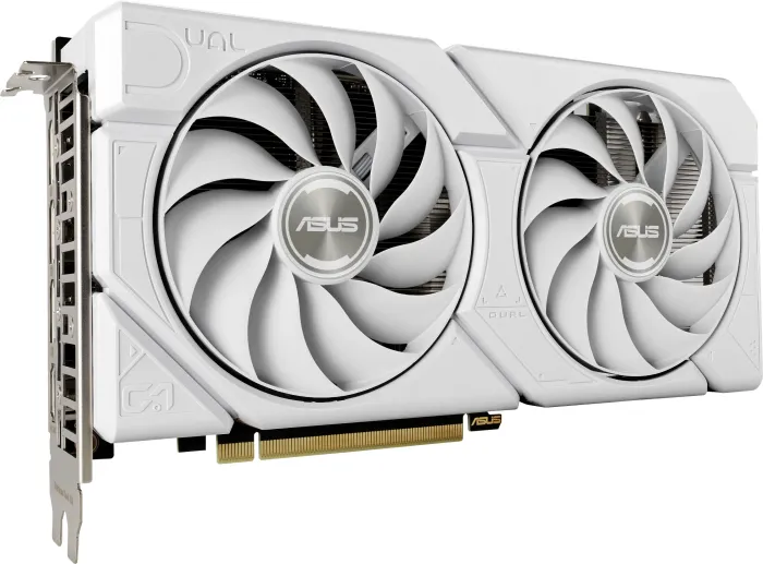 ASUS Dual GeForce RTX 4070 SUPER EVO White OC, DUAL-RTX4070S-O12G-EVO-WHITE, 12GB GDDR6X, HDMI, 3x DP