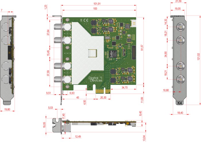 Digital Devices Max SX8, DVB-SX2/S2/S Octa-Tuner, PCIe x1
