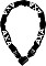 AXA Absolute 9-110 zamek łańcuch, klucz (59091195SS)