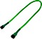 Nanoxia 3-Pin przed&#322;u&#380;enie 30cm, sleeved neon-zielony (NX3PV30NG)