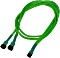 Nanoxia 3-Pin Lüfter Y-Kabel 60cm, sleeved neon-grün (NX3PY60NG)