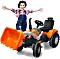 Jamara pedał tractor Power Drag with loader pomarańczowy (460815)