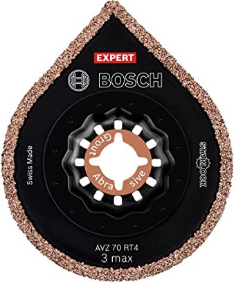 Bosch Expert 3 max AVZ 70 RT4 - Multitool-Klinge - für Mörtel, Mörtel - 10 Stücke - 70 mm - Körnung: 40