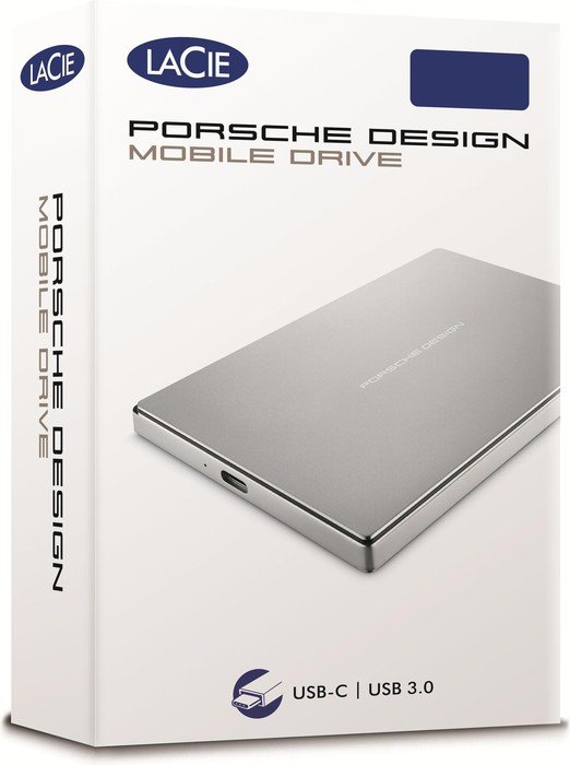 LaCie Porsche Design P9227 mobile Drive 2TB, USB-C 3.0