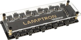 Lamptron SP901, schwarz, Licht- und Lüfterverteiler 10-fach (LAMP-FARGB)