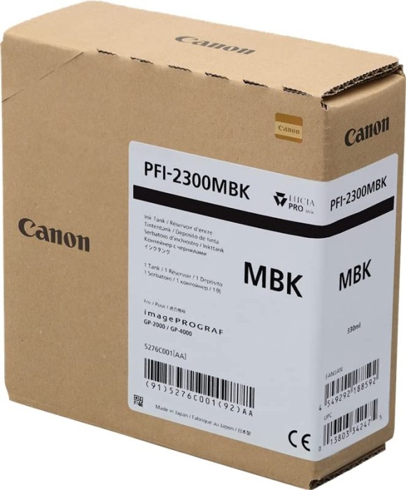 Canon tusz PFI-2300MBK czarny matowy