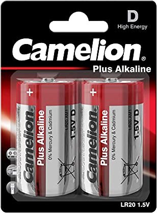 Camelion Plus Alkaline Mono D, 2er-Pack