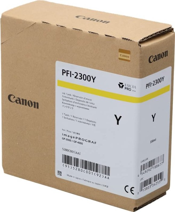 Canon tusz PFI-2300Y żółty