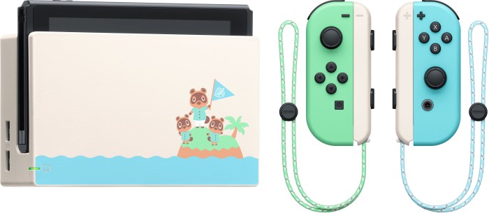 Nintendo Switch - Animal Crossing: New Horizons Bundle schwarz/grün/blau