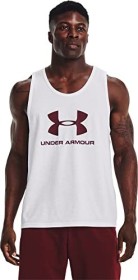 Under Armour Sportstyle Logo Shirt ärmellos white/chestnut red (Herren)